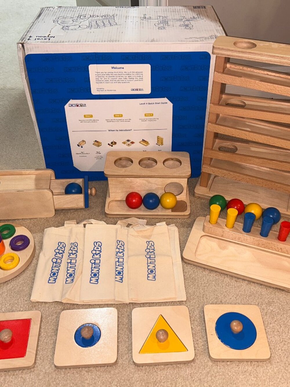 Monti Kids Level 4 Box: 10-12m Montessori Play Set